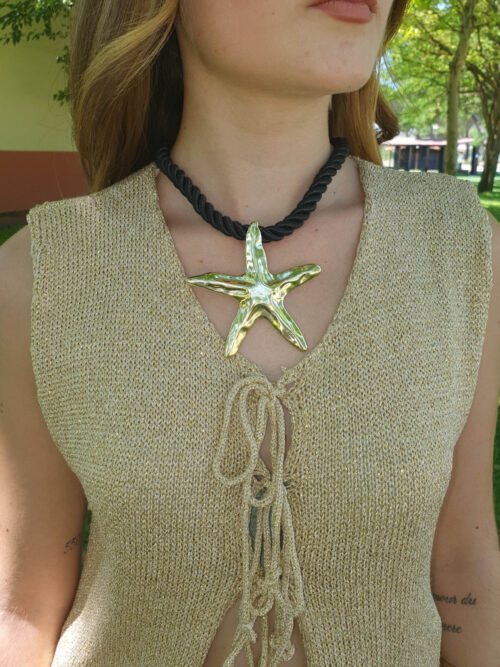 Collar Cordón negro