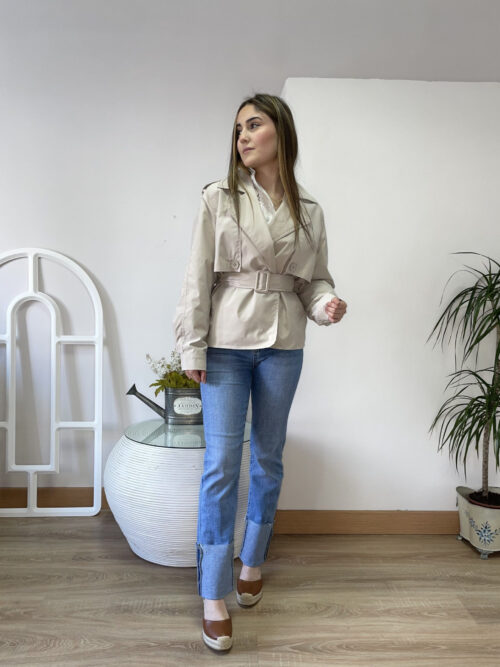 Gabardina Casablanca beige