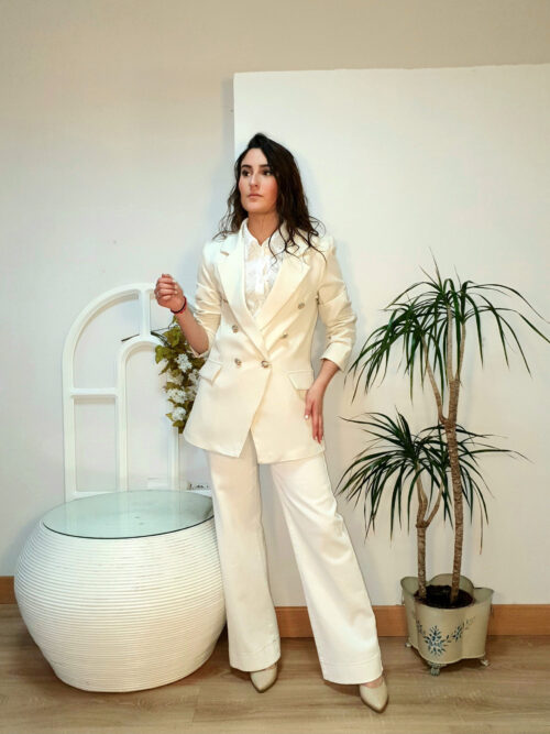 Blazer cruzada Hellen beige