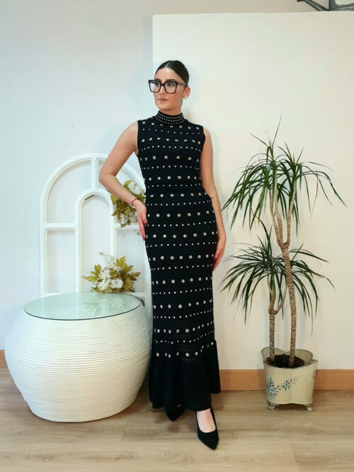 Vestido punto Tachi negro