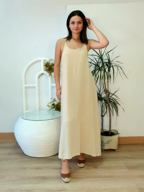 Vestido Dama beige