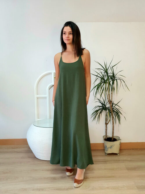 Vestido Dama kaki