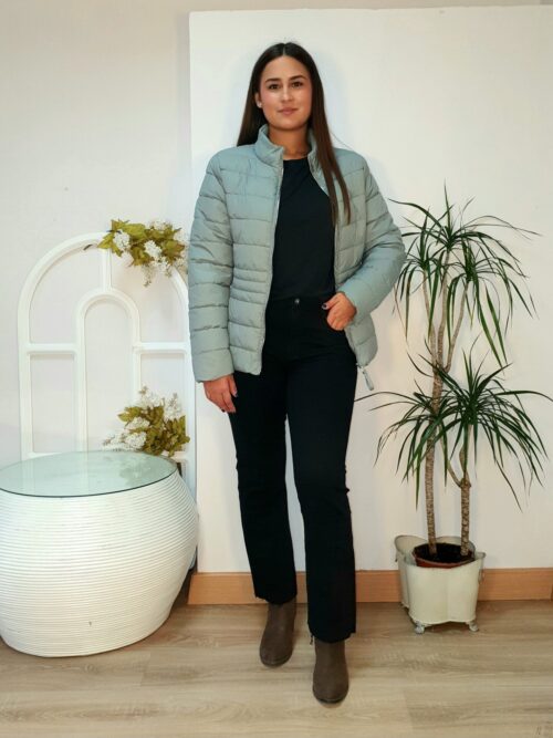 Cazadora Evelyn aguamarina