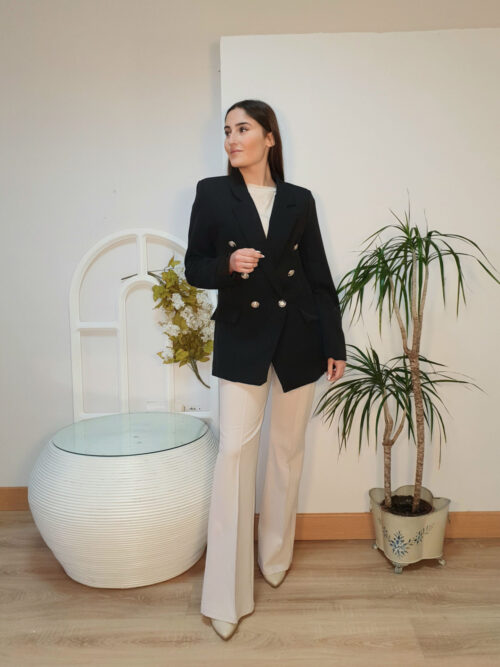 Blazer cruzada Elian negra