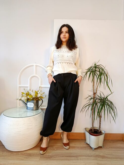 Pantalón Balloon negro