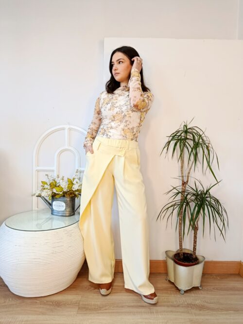 Pantalón Palazzo Soft Yellow