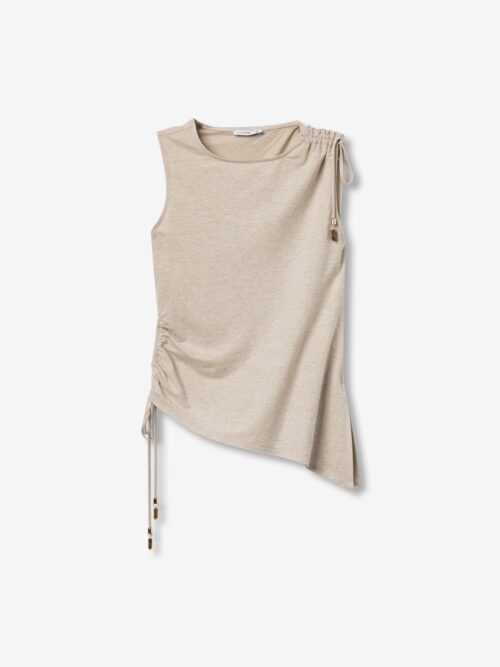 Top Asimétrico Tiffosi Rocky C Beige