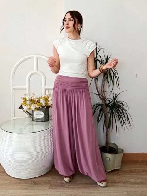 Pantalón Aladín berejena