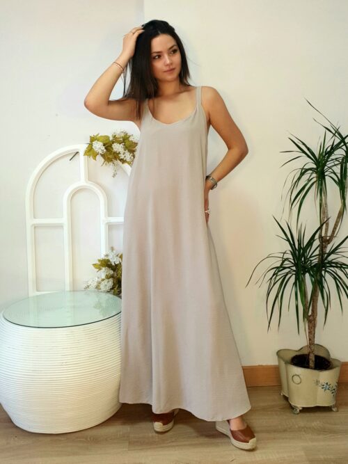 Vestido Abalorios Arena