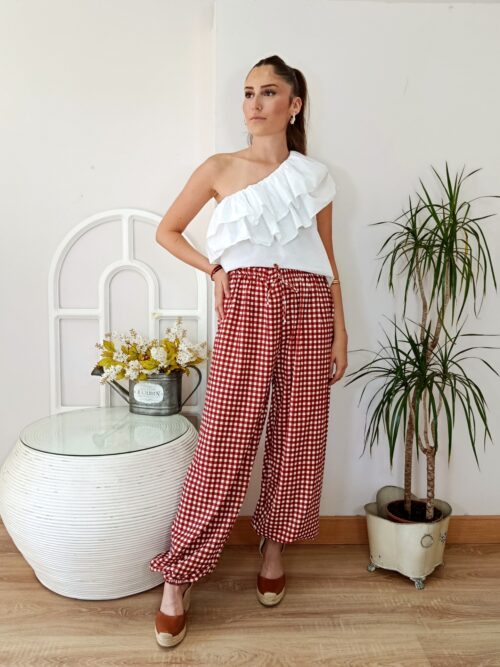 Pantalón Vichy Teja Comfort