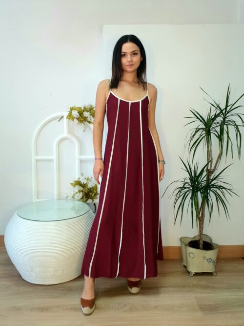 Vestido Riviera Burdeos
