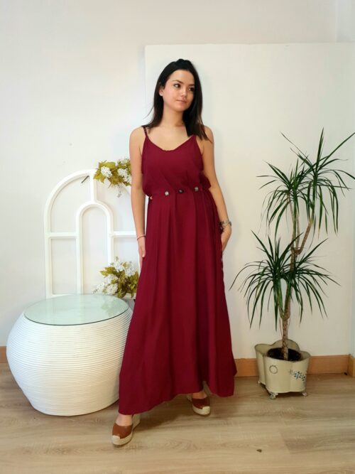 Vestido Maxi Lyra Burdeos