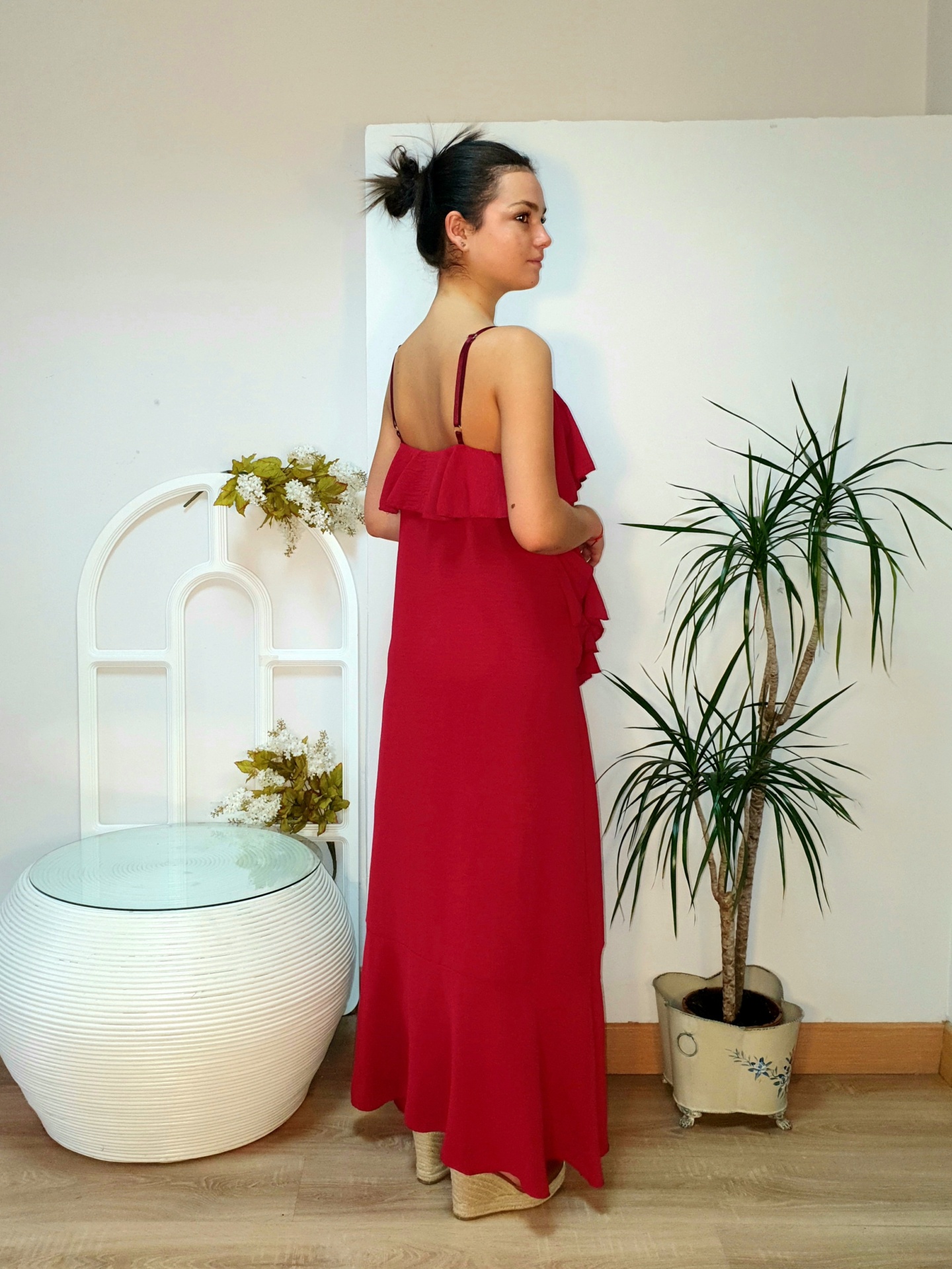 Vestido Aura Burdeos - Imagen 2