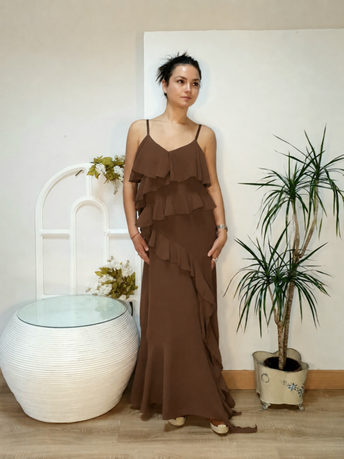 Vestido Aura Marrón