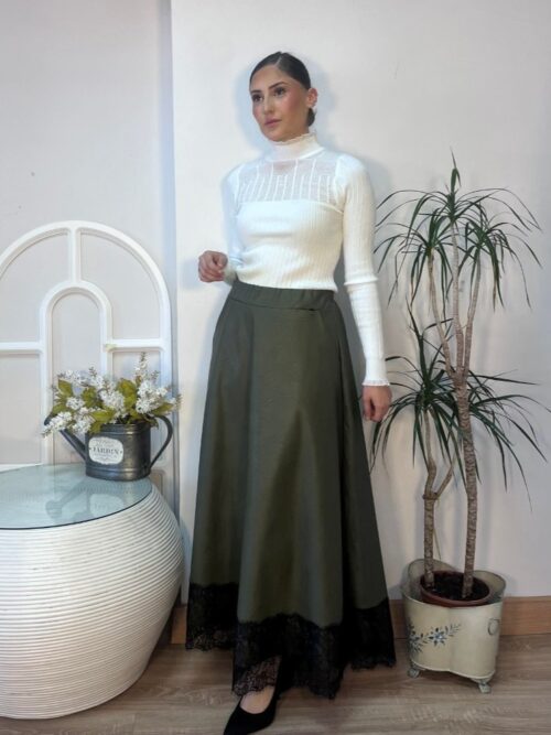 Falda Andrea Kaki